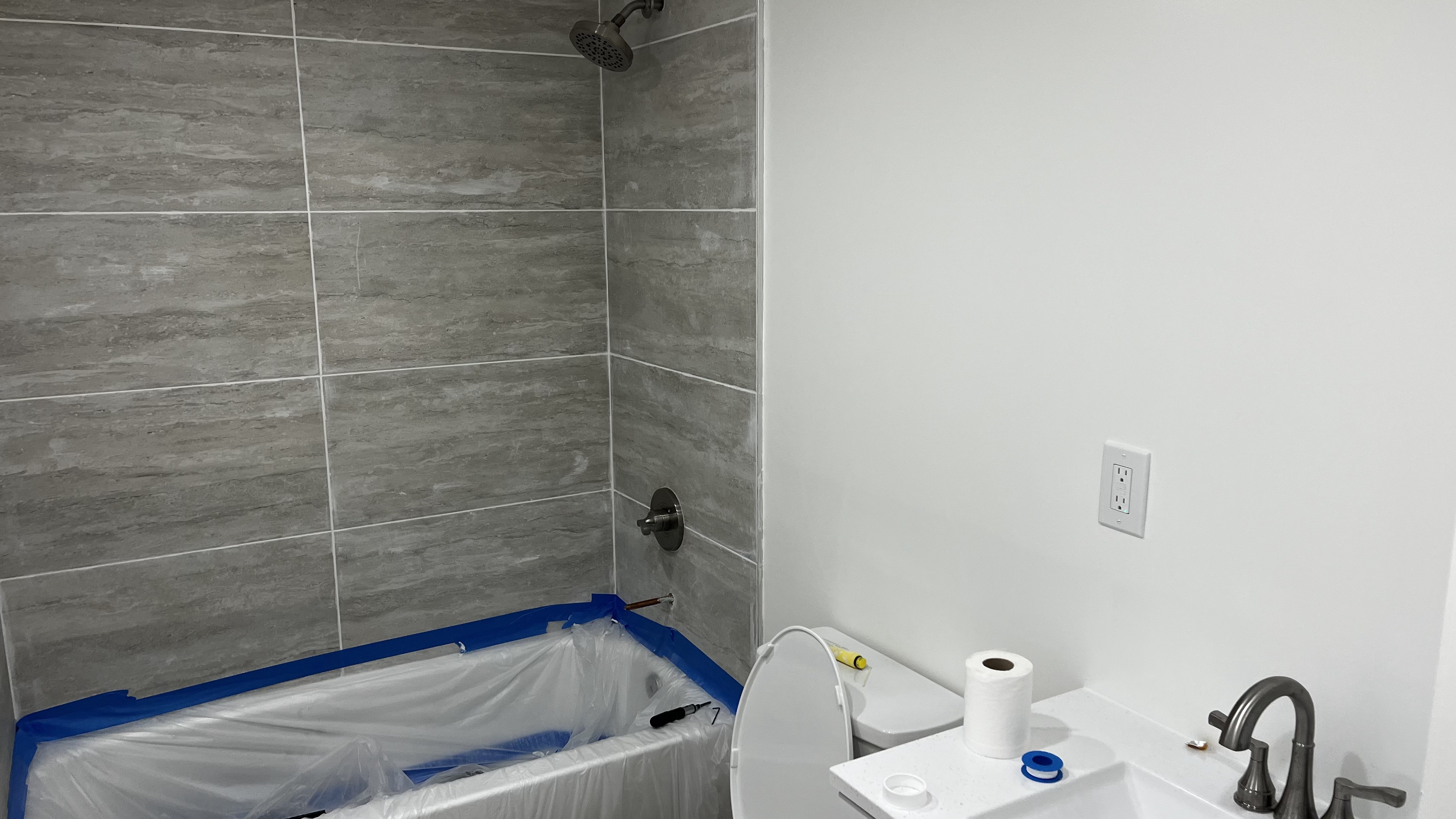 Bathroom Water Damage Restoration & Full Renovation After