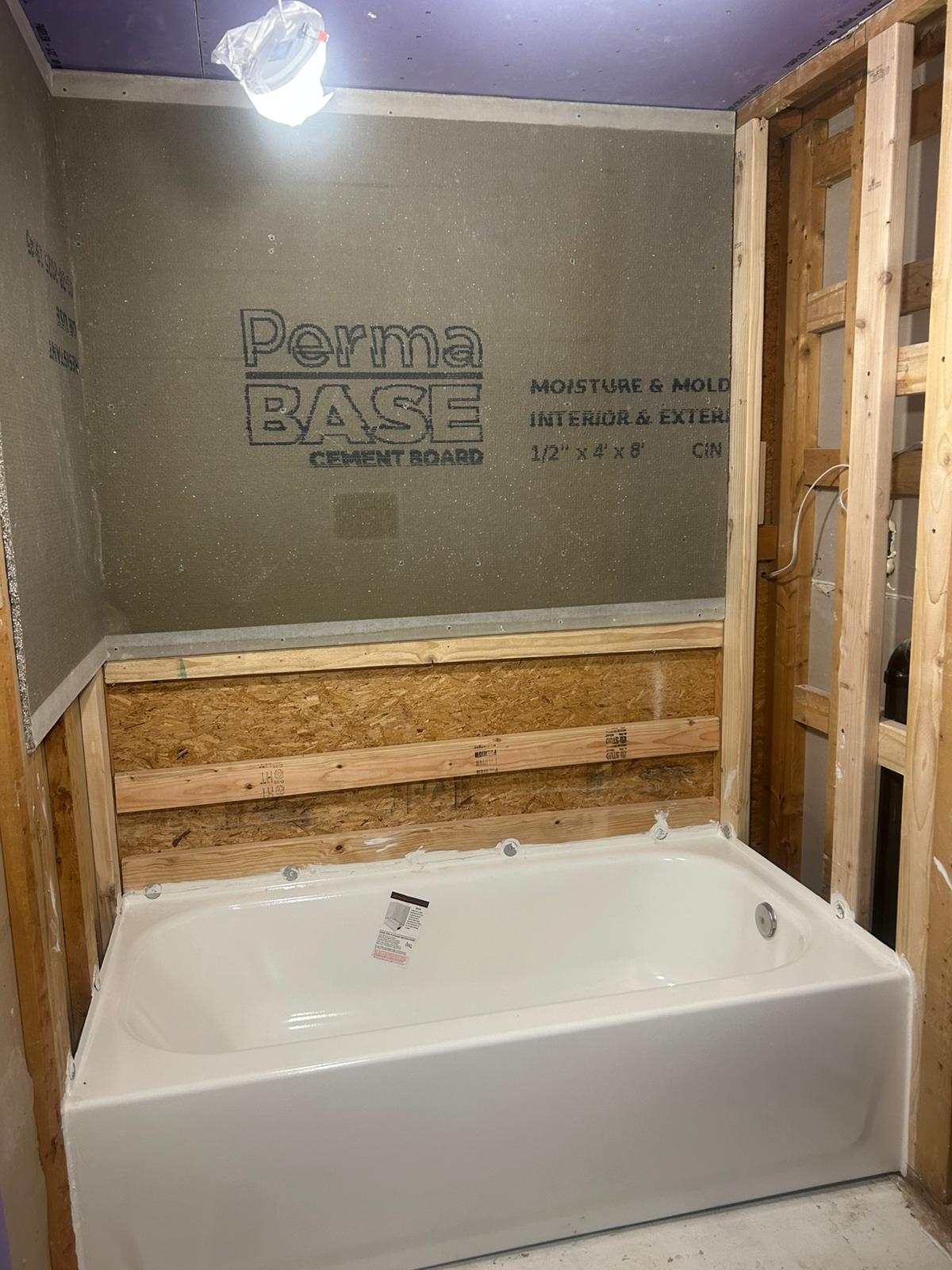 Bathroom Water Damage Restoration & Full Renovation