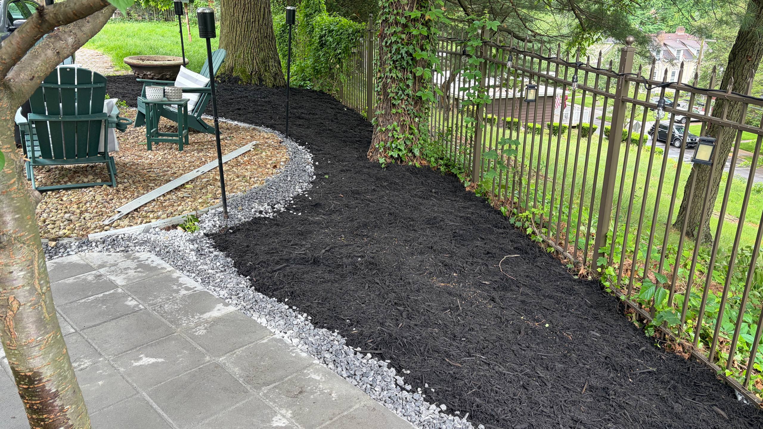 SIDE YARD PAVER PATIO TRANSFORMATION