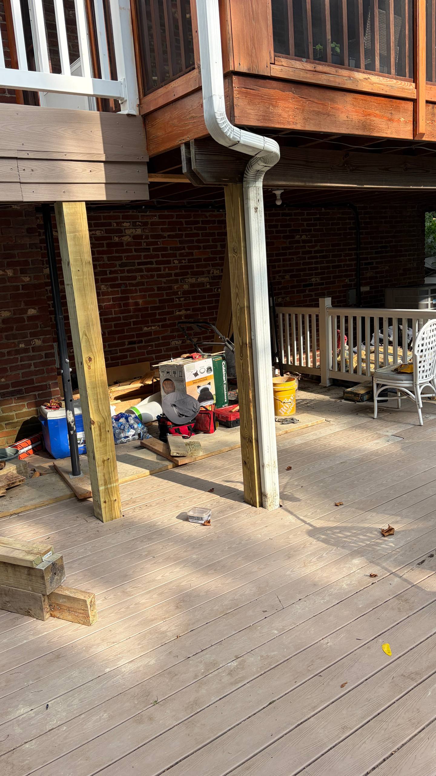 DECK SUPPORT POST REPLACEMENT