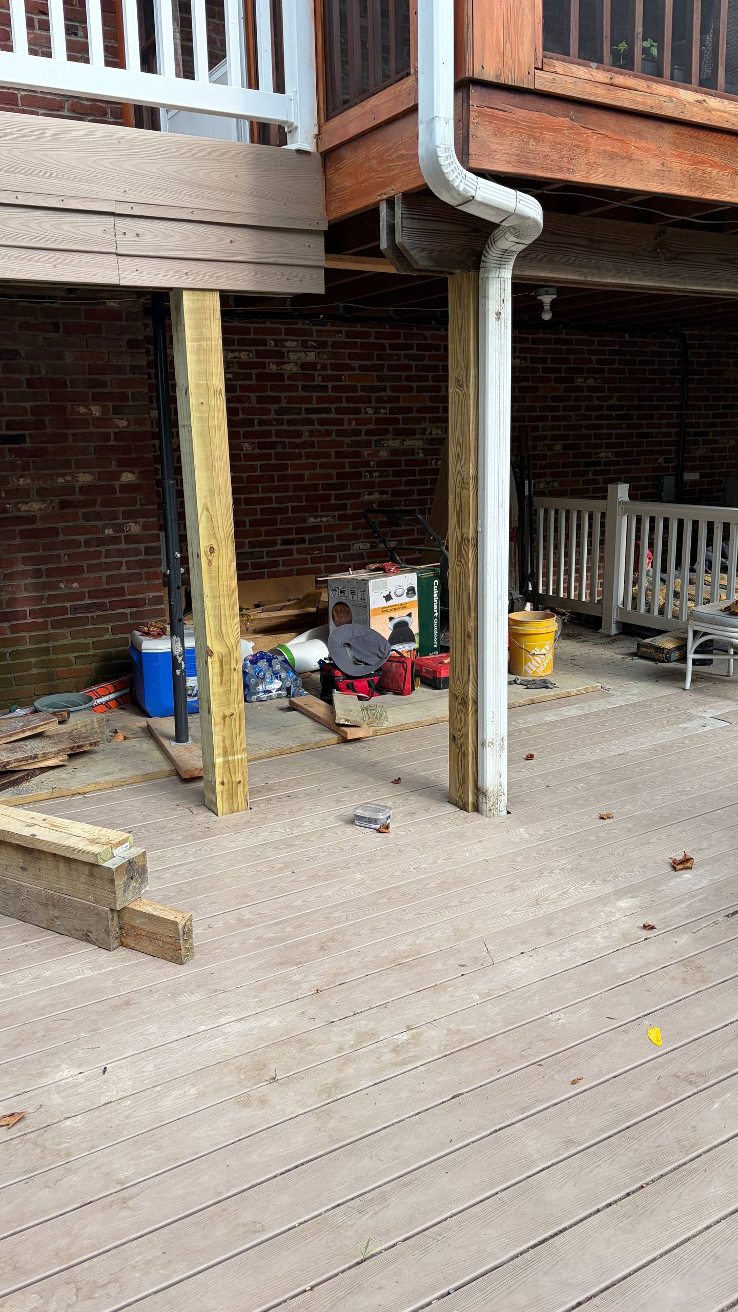 DECK SUPPORT POST REPLACEMENT