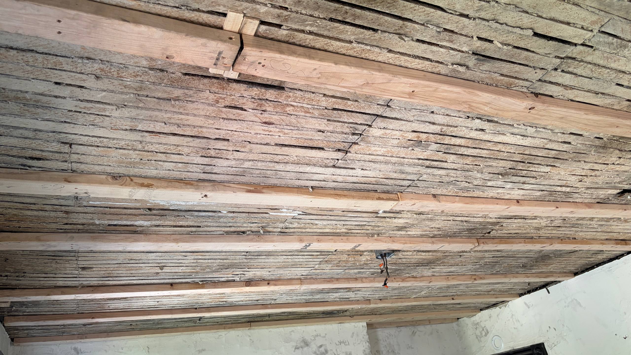 OLD CEILING RECONSTRUCTION & DRYWALL INSTALLATION